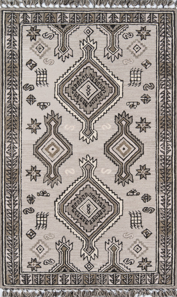 Tahoe TA-03 Hand Tufted Gray Area Rug 2'x3'
