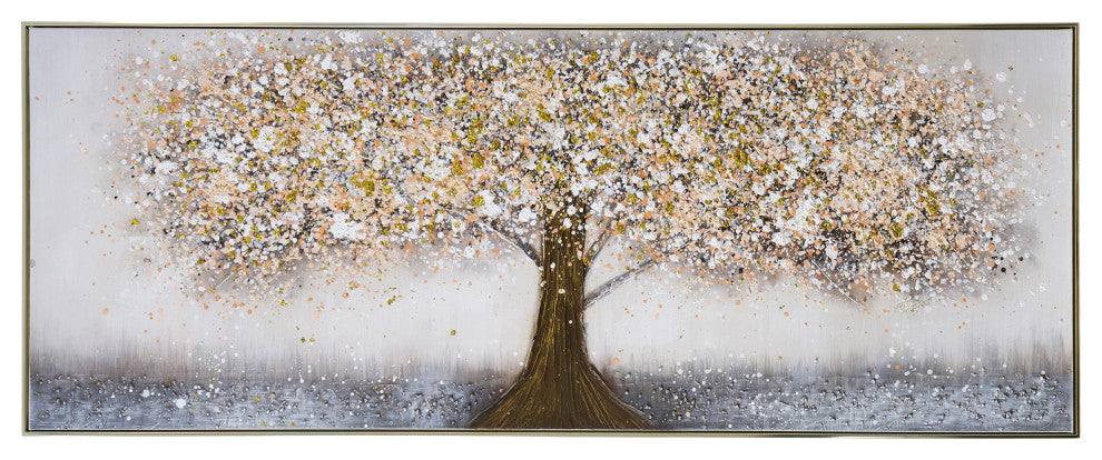 Canvas Wall Art-Tree-Multicolor-69" x 27"