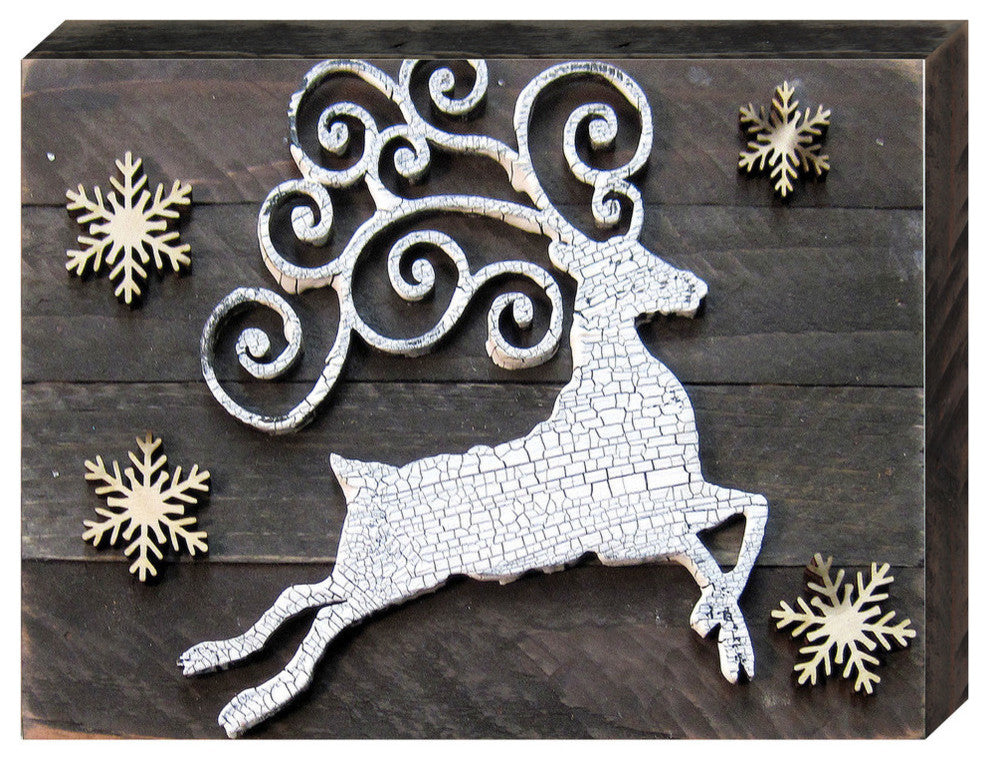 White Reindeer Silhouette