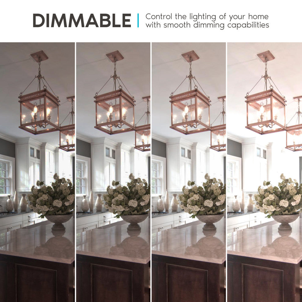 Luxrite 4W Candelabra LED Bulb Dimmable 400lm E12, 3000k - Soft White