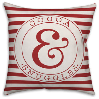 Cocoa & Snuggles 16"x16" Throw Pillow