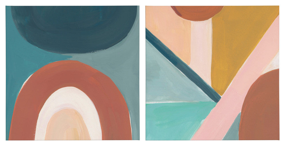 Teotitlan Valley Canvas Art Set by Kate Aurelia Holloway, Assorted 2 Piece 20x20