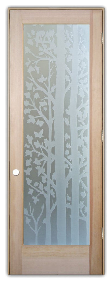 Interior Prehung Door or Interior Slab Door - Forest Trees - Douglas Fir...