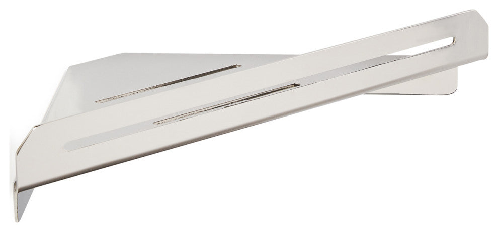 Bathroom Floating Corner Shower Shelf, Polished