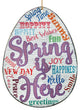 Spring Is Here Egg Magnets, Set of 3
