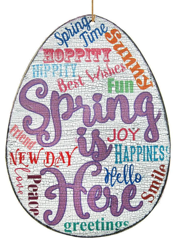 Spring Is Here Egg Magnets, Set of 3