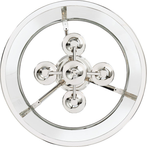 Barlow 4-Light Semi-Flush Mount, Polished Nickel