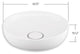 Transolid Abigail 16" Vitresou China Vessel Sink, White