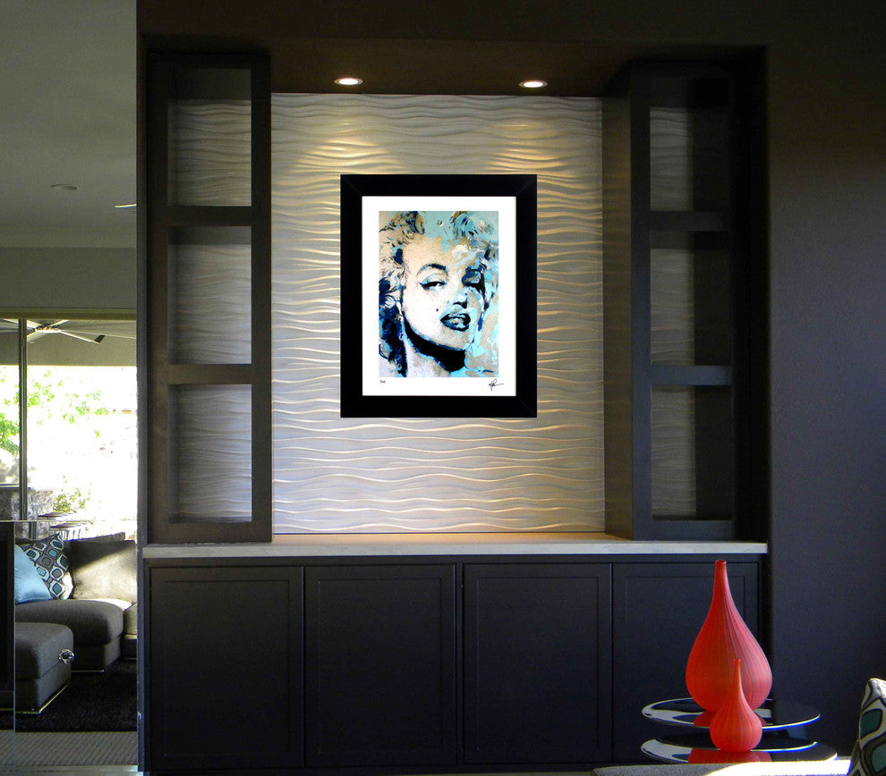 Marilyn Monroe "Blue Marilyn" Art by Mark Lewis