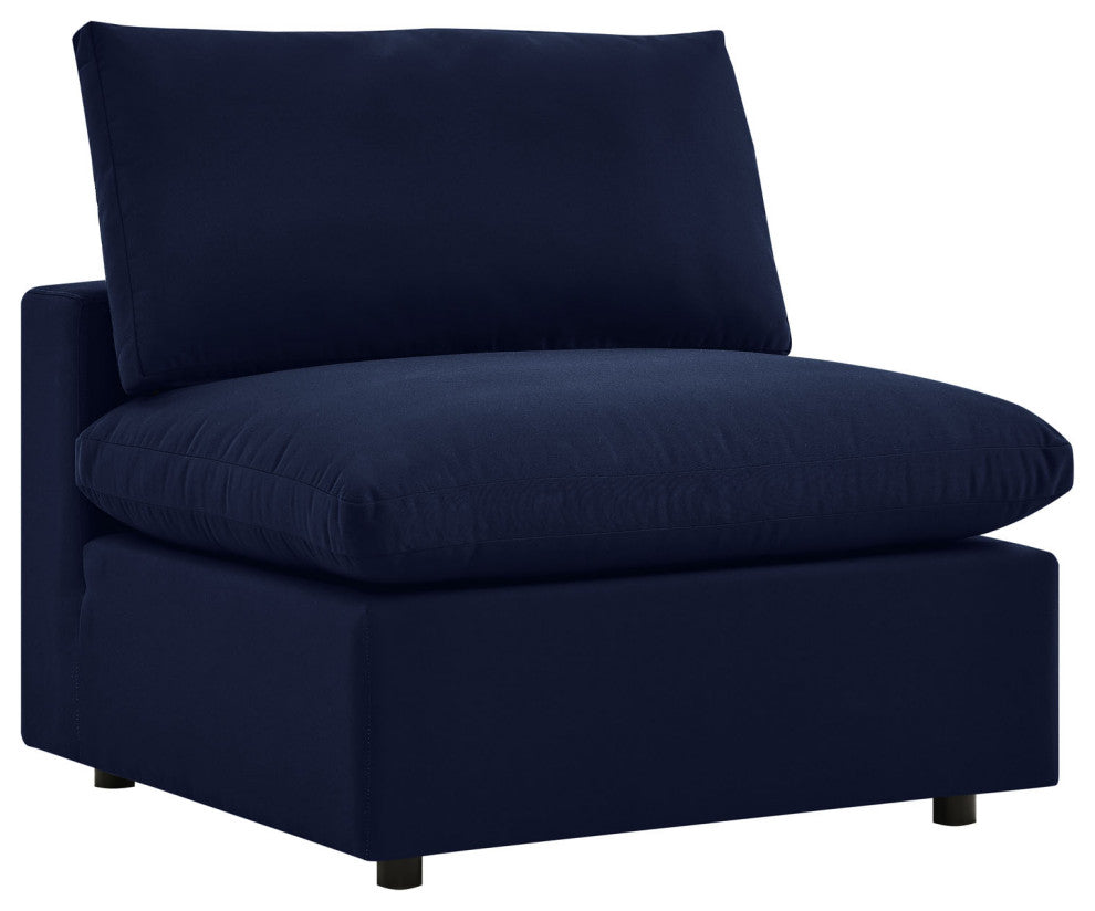 Commix 7-Piece Sunbrella Outdoor Patio Sectional Sofa Navy