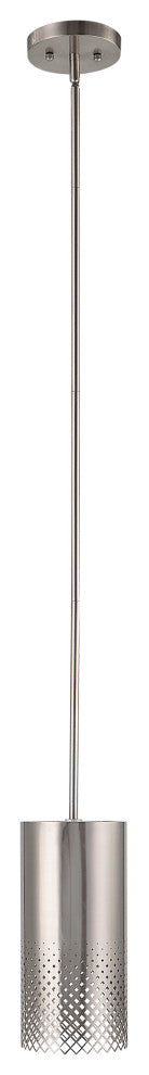 Uttermost Manheim 1-Light Nickel Cylinder Pendant