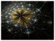 Large Mystic Golden Fractal Flower, Floral Canvas Art Print, 40"x30"