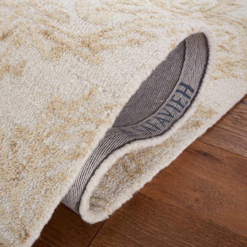 Safavieh Couture Abstract Collection, ABT346 Rug, Ivory/Beige, 6' Square