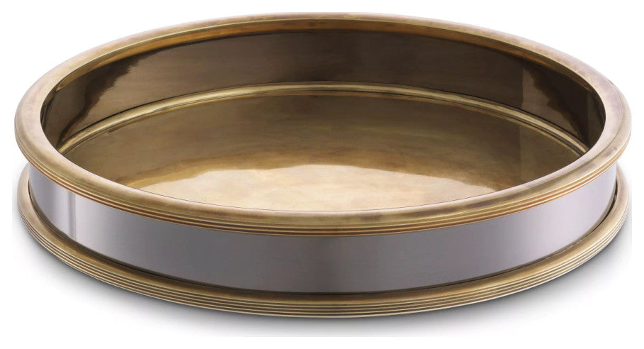 Vintage Brass Round Tray | Eichholtz Ella