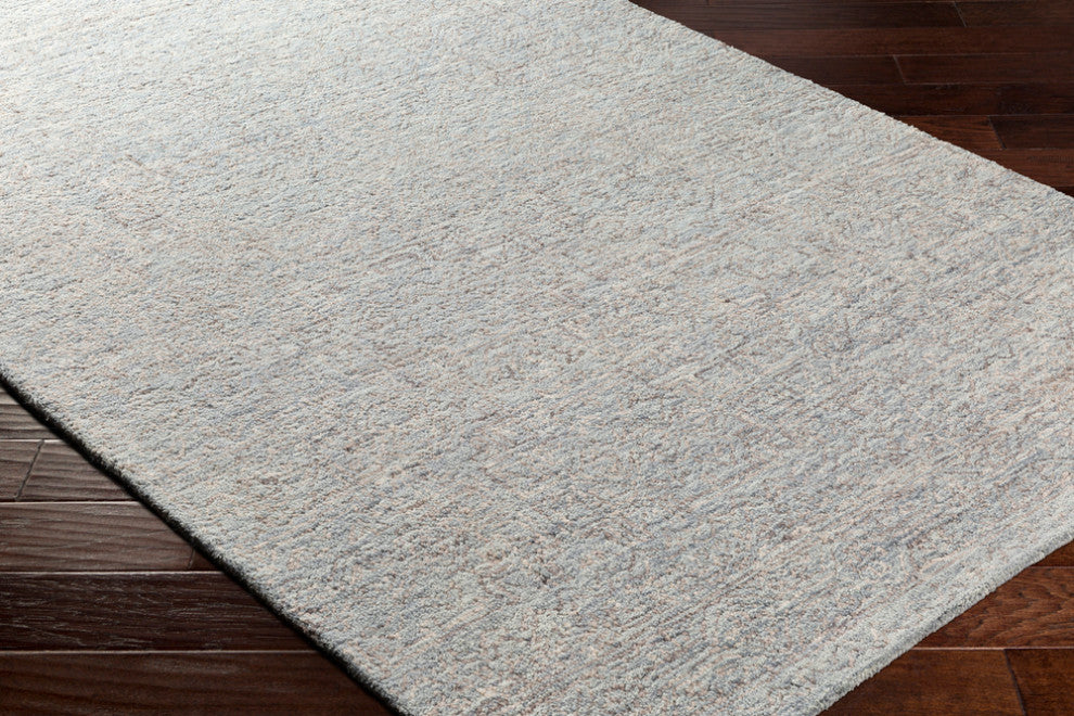 Surya Newcastle NCS-2308 Transitional Area Rug, Sea Foam, 4'' x 6'' Rectangle