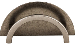 Top Knobs TK53 Half Circle 3-1/2 Inch Center to Center Handle - Pewter Antique