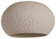 CLAYLIGHT FLUSH MOUNT 12": Minimal Lighting | Ceramic Hanging Lamp, Line Pattern, Incandescent Bulb