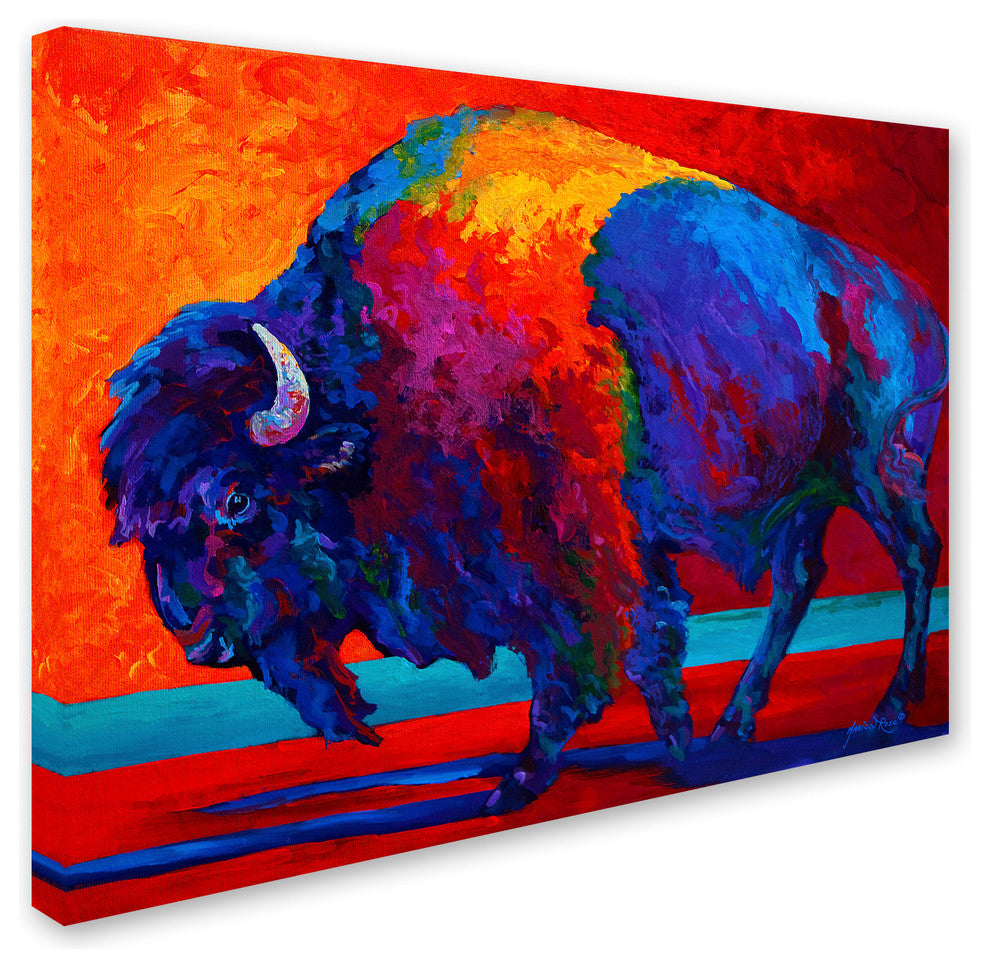 Marion Rose 'Abstract Bison' Canvas Art, 24" x 32"