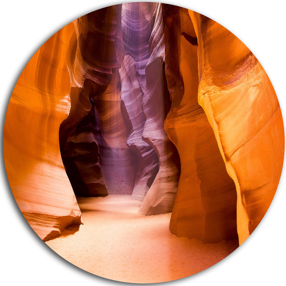 Upper Antelope Canyon, Landscape Photo Round Wall Art, 23"