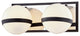 Ace 2 Light Vanity, Carbide Black With Polished Nickel Accents