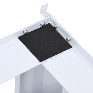 vidaXL Double Washing and Drying Machine Pedestal Washer and Dryer Stand White, 220.5 Lb With Drawer