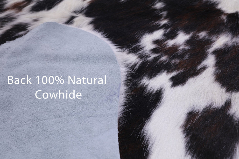 Organic Natural Hair-On Cowhide Area Rug 5' 7" X 5' 5" C1730