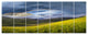 Rainbow in Mountain Valley, Landscape Canvas Art Print, 83"x32", 7 Panels