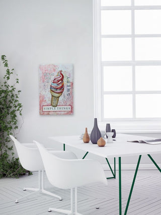 "Simple Things" Painting Print on Wrapped Canvas, 12"x18"