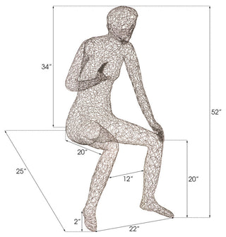 Crazy Wire Lounging Female