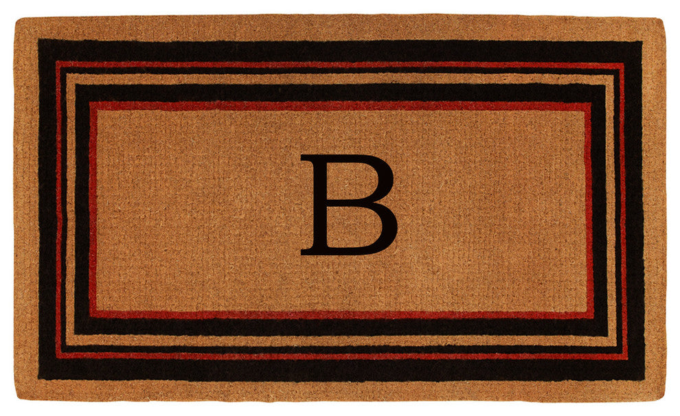 Esquire Monogram Doormat, Extra-Thick 18"x30", Letter B