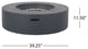 Hearth Outdoor 50,000 BTU Circular Fire Pit, No Tank Holder, Dark Gray