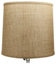 Fenchel Shades 12"x13"x12" Spider Attachment Drum Lamp Shade, Burlap Natur