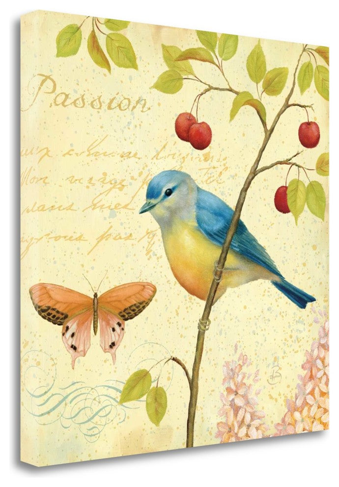 "Garden Passion IV" By Daphne Brissonnet, Giclee Print on Gallery Wrap Canvas
