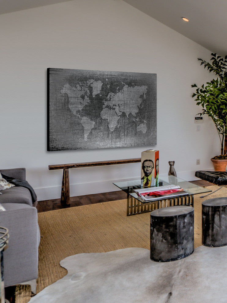 "Latitude 2" Print on Brushed Aluminum, 36"x24"