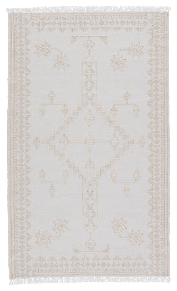 Jaipur Living Ollin Indoor/ Outdoor Medallion White/ Cream Area Rug, 8'10"x11'9"
