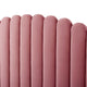 Platform Bed Frame, Queen Size, Velvet, Pink, Modern Contemporary, Bedroom