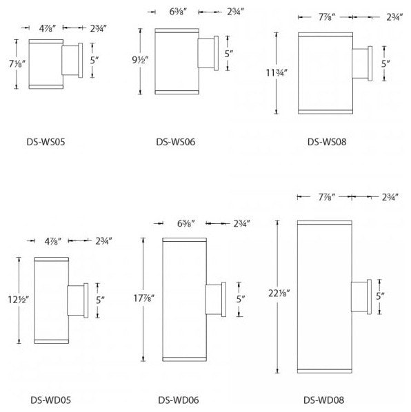 WAC Lighting LED Wall Light, Towards Wall Beam, 2700K, Bronze, 6"