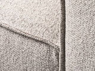 Deep Seat Modular Small Chaise Sectional, 2 Piece, Taupe Boucle, Right