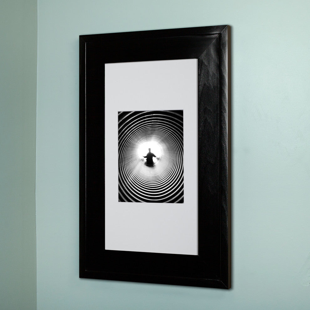 Concealed Picture Frame Medicine Cabinet, Black, 14"x24"