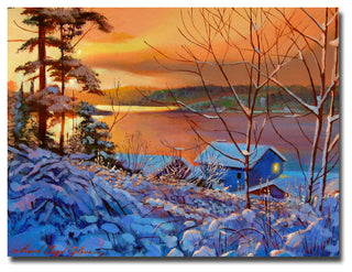 'Winter Day Begins' Canvas Art by David Lloyd Glover