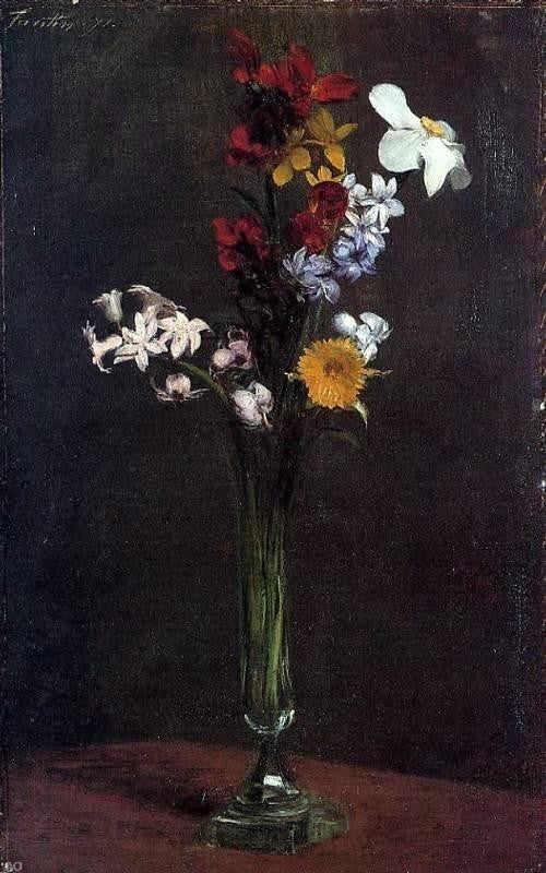 Henri Fantin-Latour Narcisses Hyacinths and Nasturtiums Wall Decal
