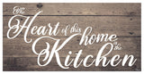 Where the Heart is Wrapped Canvas Kitchen Wall Art