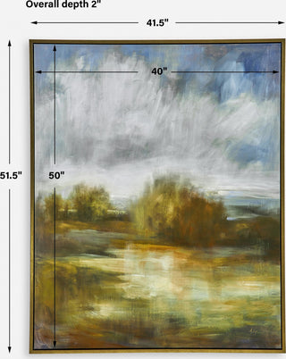 Uttermost 32323 Johns 52" x 42" Framed Landscapes Painting - Multicolored