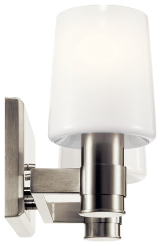 Adani 14.5" 2 Light Vanity With Opal Glass, Brushed Nickel