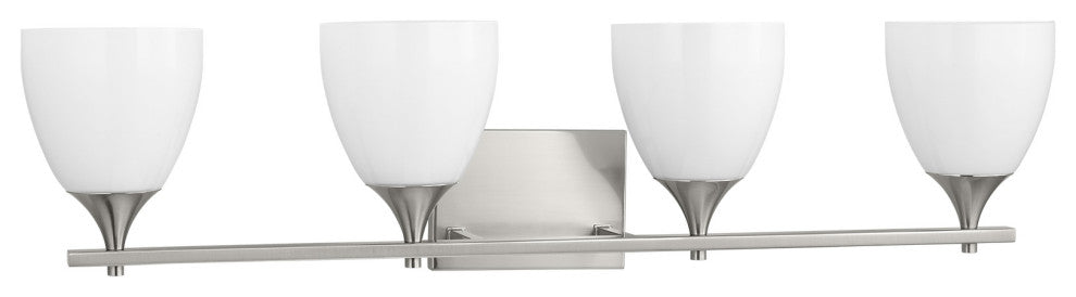 Toffino 4 Light Bath, Brushed Steel