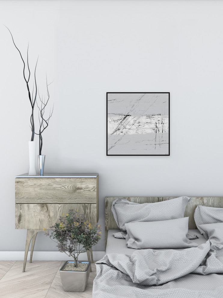 "Bedrock Exposures" Floater Framed Painting Print on Canvas, 12x12