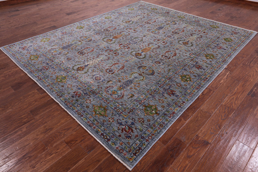 8' 3" X 10' 1" Hand Knotted Persian Tabriz Wool Rug Q10562