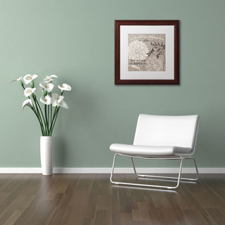 'French Linen Garden II' Matted Framed Canvas Art by Daphne Brissonnet