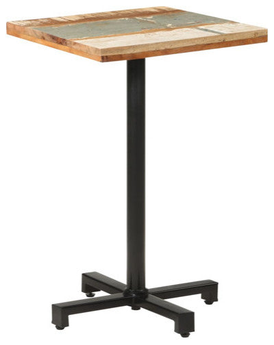 vidaXL Bistro Table Kitchen Bar Table Dining Table Square Solid Reclaimed Wood