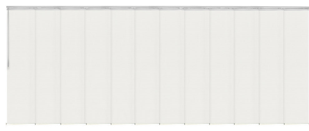 Amour 12-Panel Track Extendable Vertical Blinds 140-260"W